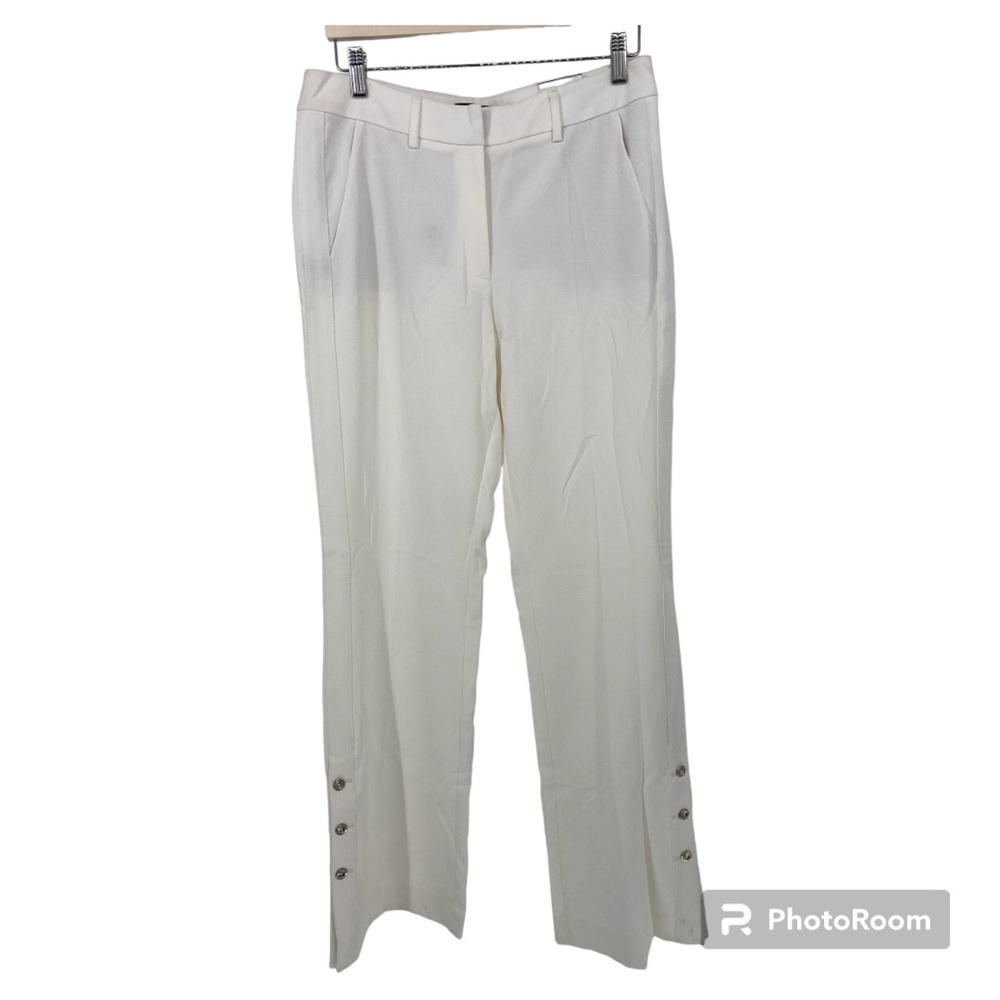 White House Black Market WHBM The Flare Off White Pants Size‎ 10 NWT